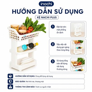 Kệ Nachi & Nachi Plus: Nhựa PP, Thiết Kế 3 Tầng, Dễ Tháo Lắp, Tiện Dụng, Gọn Gàng