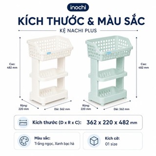 Kệ Nachi & Nachi Plus: Nhựa PP, Thiết Kế 3 Tầng, Dễ Tháo Lắp, Tiện Dụng, Gọn Gàng