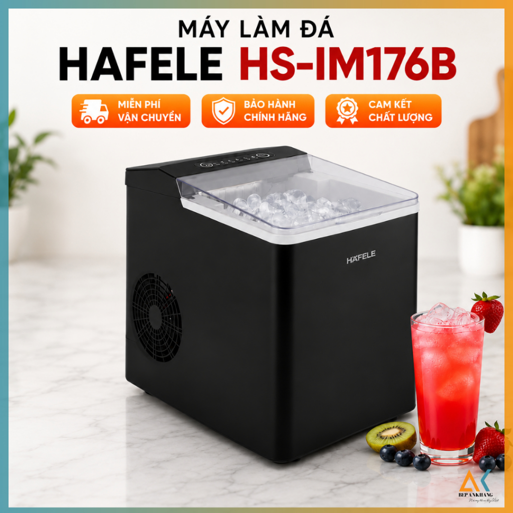 [ Chính Hãng ] Máy Làm Đá Viên Hafele HS-IM176B (535.44.164) | 1.76L, Bếp An Khang