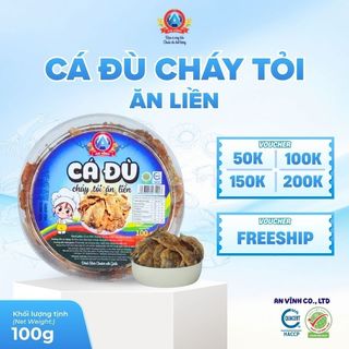 Cá Đù Cháy Tỏi  Ăn Liền Tiện Lợi Đạt Chuẩn HACCP An Vĩnh 100g