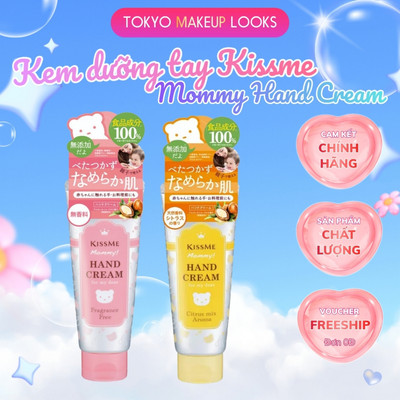 Kem dưỡng da tay cấp ẩm Kissme Mommy Hand Cream dành cho bé từ 6 tháng tuổi và mẹ bầu Tuýp 60g