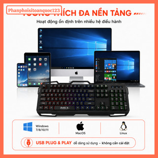 Bàn Phím Giả Cơ iMICE AK-400 LED RGB – 104 Phím Gaming USB Plug & Play Tặng Kèm Chuột Máy Tính (1)