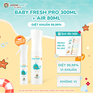 Combo xịt đa năng khử khuẩn, khử mùi đồ chơi, bình sữa, núm ti giả Baby Fresh Pro - Joona Baby
