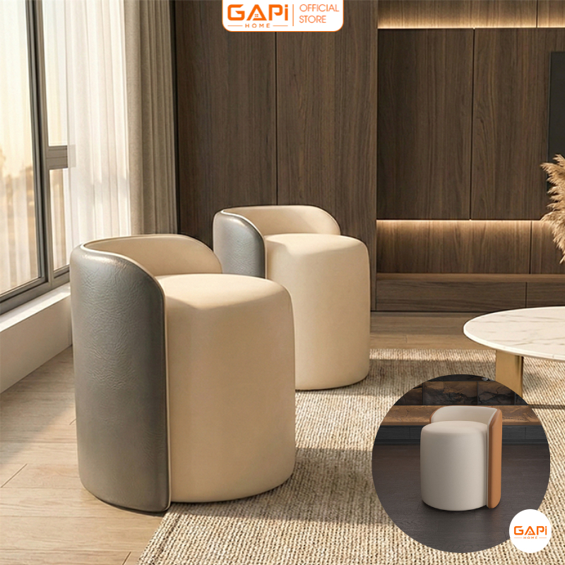 Ghế đôn da cao cấp thiết kế sang trọng, tinh tế, hiện đại  - GC51