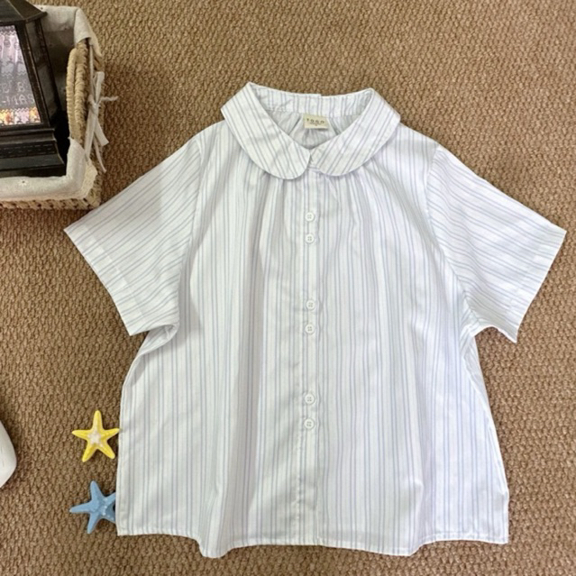 Áo Sơ Mi Cổ Sen Tay Ngắn Hana Style Hàn - Form Vừa Thanh Lịch - ToGoCloThing | BigBuy360 - bigbuy360.vn