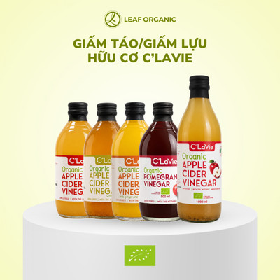 Giấm Táo/Giấm Lựu Hữu Cơ C'Lavie 500ml/1000ml