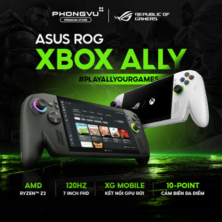 Máy Chơi Game Cầm Tay Asus ROG Xbox Ally Series Ryzen Z2 FHD 120Hz - FreeSync Premium - BH 24 Tháng