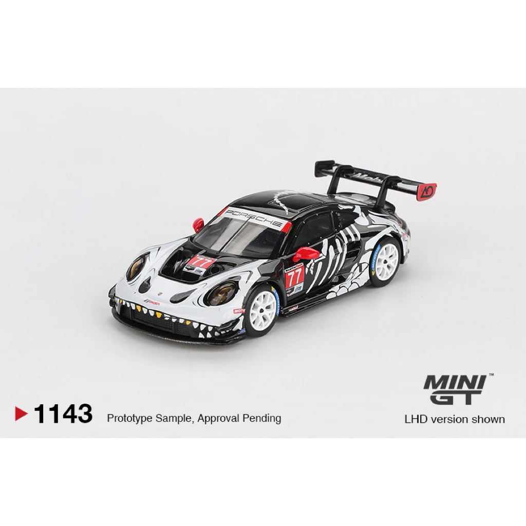 Mini GT Chính Hãng #1143 1:64 Porsche 911 GT3 R #77
