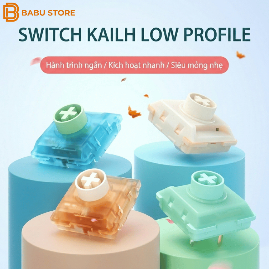[10 switch] Switch Kailh Low Profile 3 Pin Công Tắc bàn phím cơ cho bàn phím low profile
