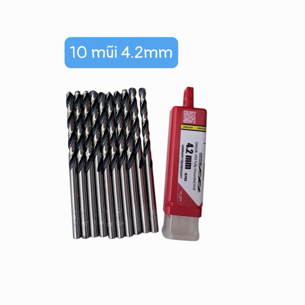 10 Mũi khoan inox 4.2 thép siêu cứng