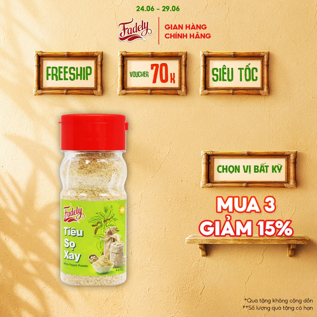 Tiêu Sọ Xay Fadely (45g)