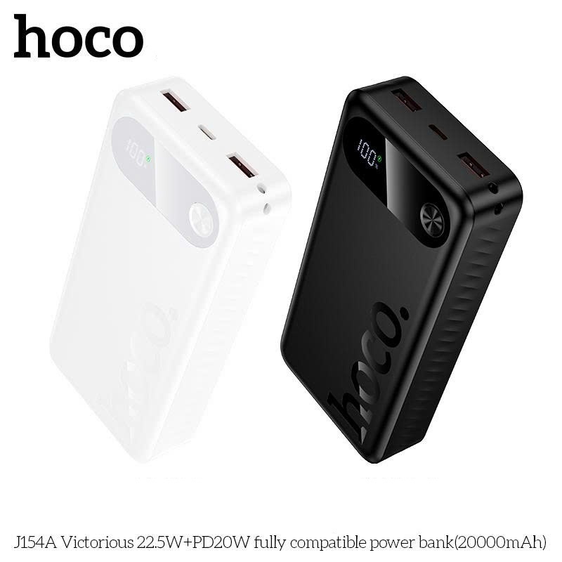 ( Có 3C/ CCC ) Pin dự phòng sạc nhanh 22.5W + 20W Hoco J154/ J154A dung lượng 10000mAh - 20000mAh