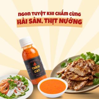Muối chanh ớt đỏ Thích Cay 120ml chấm thịt nướng