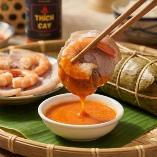 Muối chanh ớt đỏ Thích Cay 120ml chấm thịt nướng