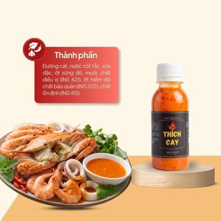 Muối chanh ớt đỏ Thích Cay 120ml chấm thịt nướng