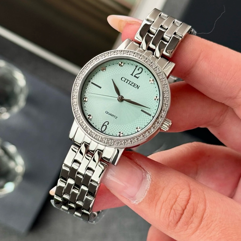 Đồng hồ nữ dây thép Citizen Quartz EL3100-55X