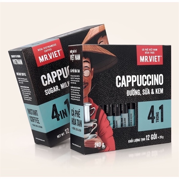 CF Mr Việt CF hòa tan Capuccino 4in1 12 gói