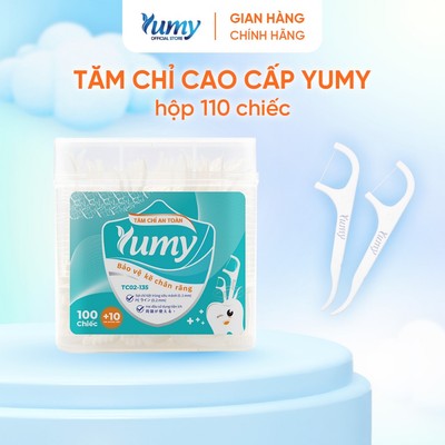 Tăm chỉ YUMY sợi mảnh hộp 110 chiếc tăm nha khoa vệ sinh kẽ răng an toàn hộp lớn tiết kiệm(TC02-135)