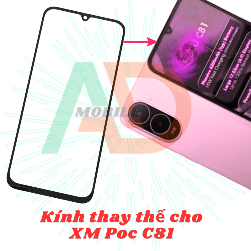 AD mặt kính XM Poc C81, kính dùng ép cho XM Poc C81