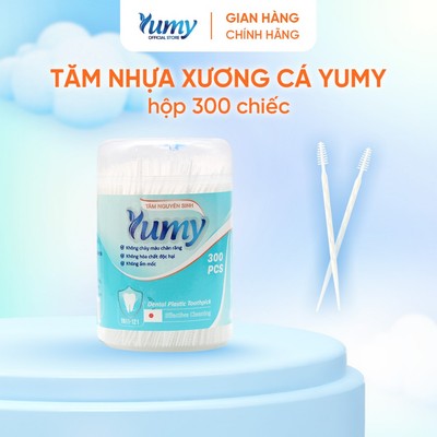 Tăm nhựa xương cá YUMY 300 chiếc 2 đầu xỉa răng đa năng nhựa nguyên sinh an toàn cho nướu (TN11-121)