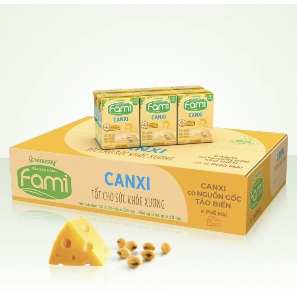 SỮA ĐẬU NÀNH FAMI CANXI VỊ PHÔ MAI