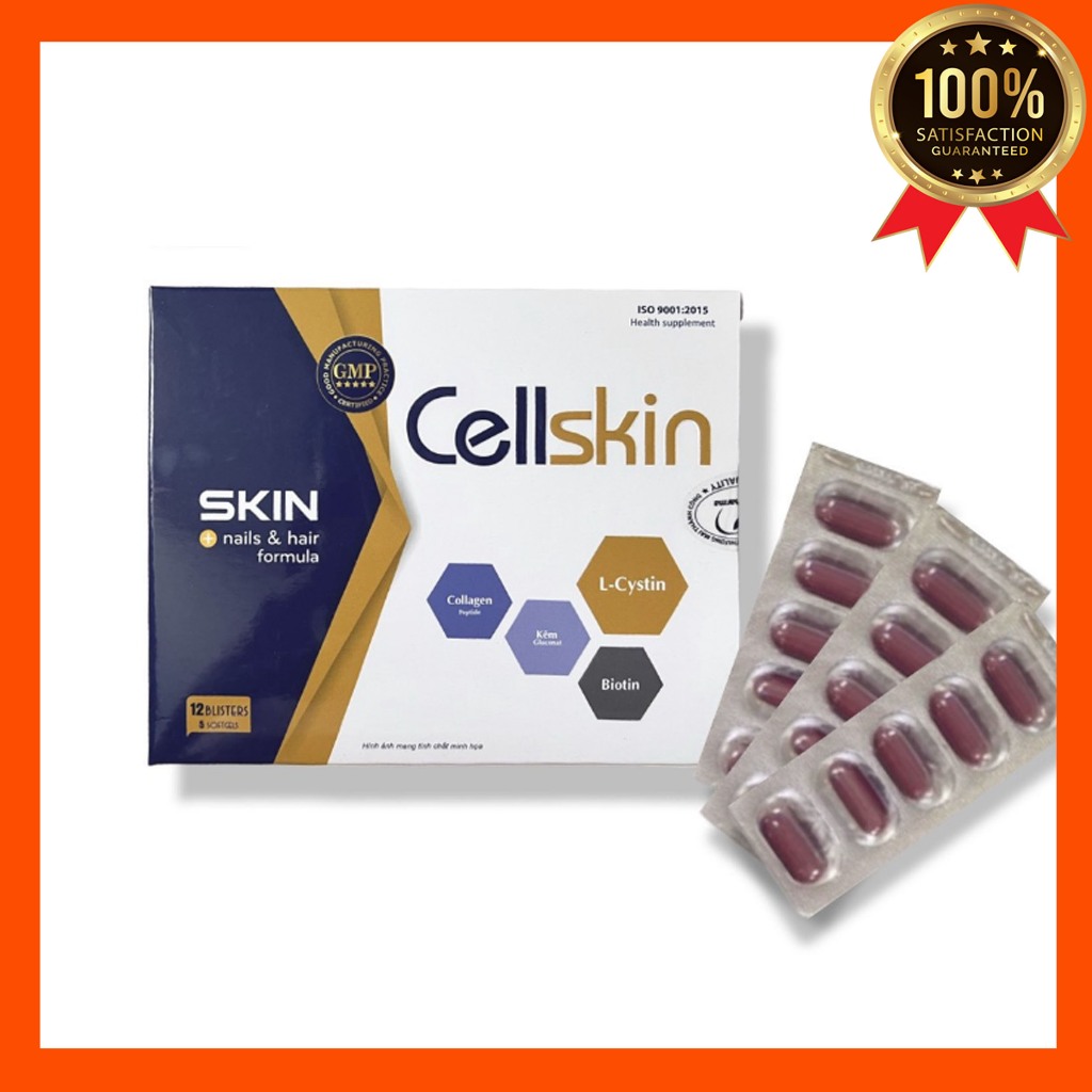 Viên uống Cellskin - đẹp da, tóc, móng hộp 60 viên