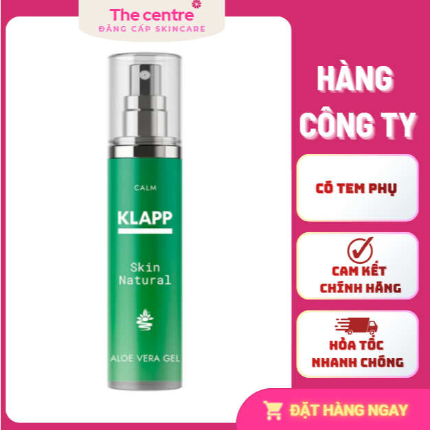 [hàng cty] Klapp Skin Natural Aloe Vera Gel - Gel Dưỡng Ẩm Lô Hội Làm Dịu Da
