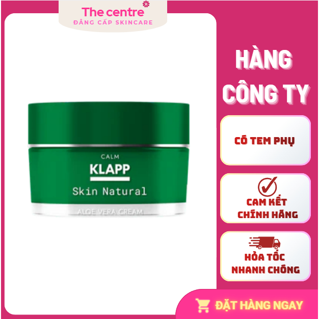 [hàng cty] Klapp Skin Natural Aloe Vera Cream - Kem Dưỡng Ẩm Lô Hội Giúp Làm Dịu Da