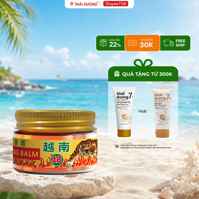 Cao gừng xoa bóp (hộp 1 lọ 20g) Saothaiduong Balm - Sao Thái Dương