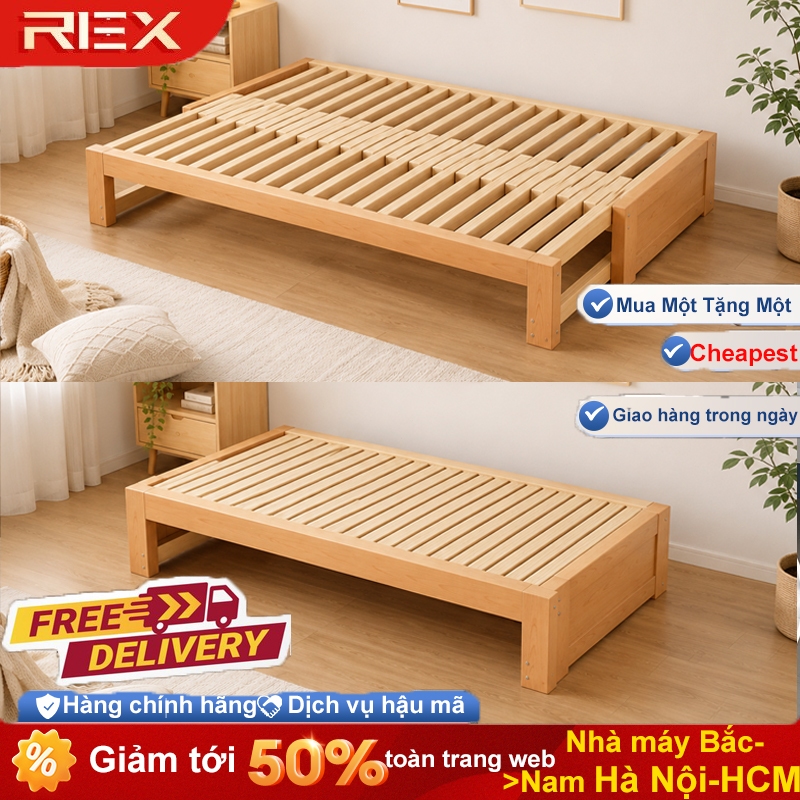 REX giường gỗ pallet Thông Pallet Chống Mốc Mối Mọt Có thể mở rộng và mở rộng