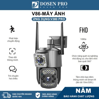 DOSEN PRO camera 360 wifi Trong nhà và ngoài trời an ninh IP ống kính kép HD 1080P Máy ảnh Ứng dụng V380 Pro