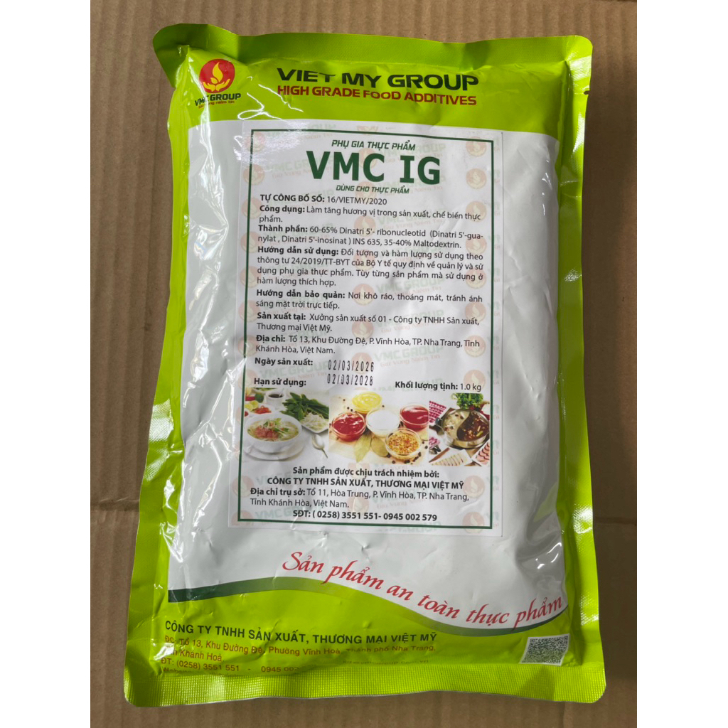 VMC IG - CHẤT ĐIỀU VỊ THAY THẾ BỘT NGỌT