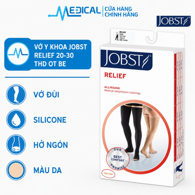 Vớ tất đùi y khoa JOBST Relief hiệu quả cao trong hỗ trợ suy giãn tĩnh mạch - MEDICAL