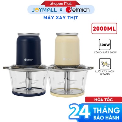Máy Xay Thịt Đa Năng Elmich MCE8584 2L 500W, Hàng Chính Hãng, Lưỡi Dao 3 Tầng, 2 Tốc Độ Xay -JoyMall