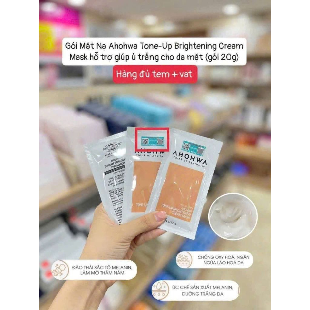 Mặt nạ ủ trắng Ahohwa gói 20gam