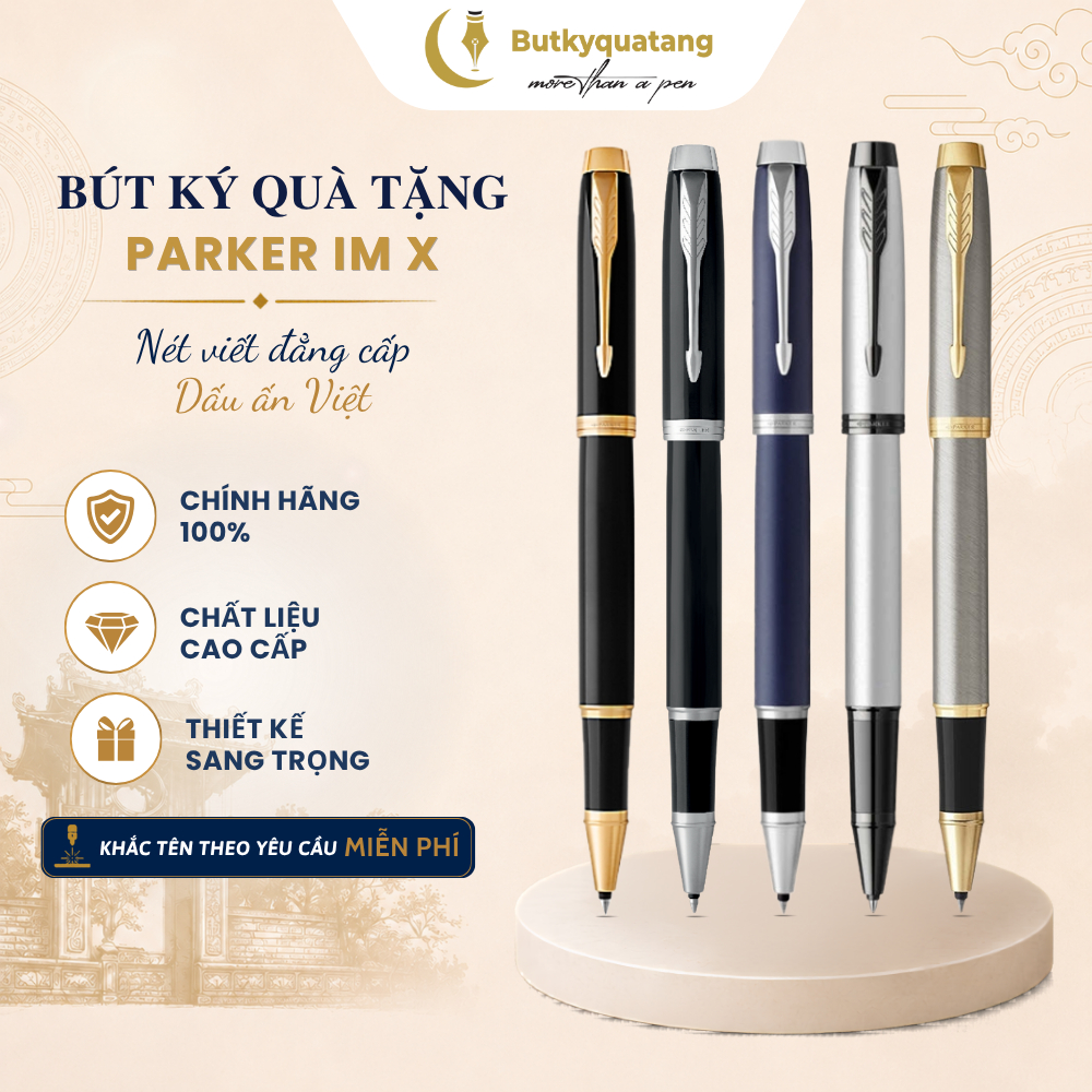 Bút Lông Bi Parker IM X Khắc Tên Chính Hãng Kèm Hộp Parker