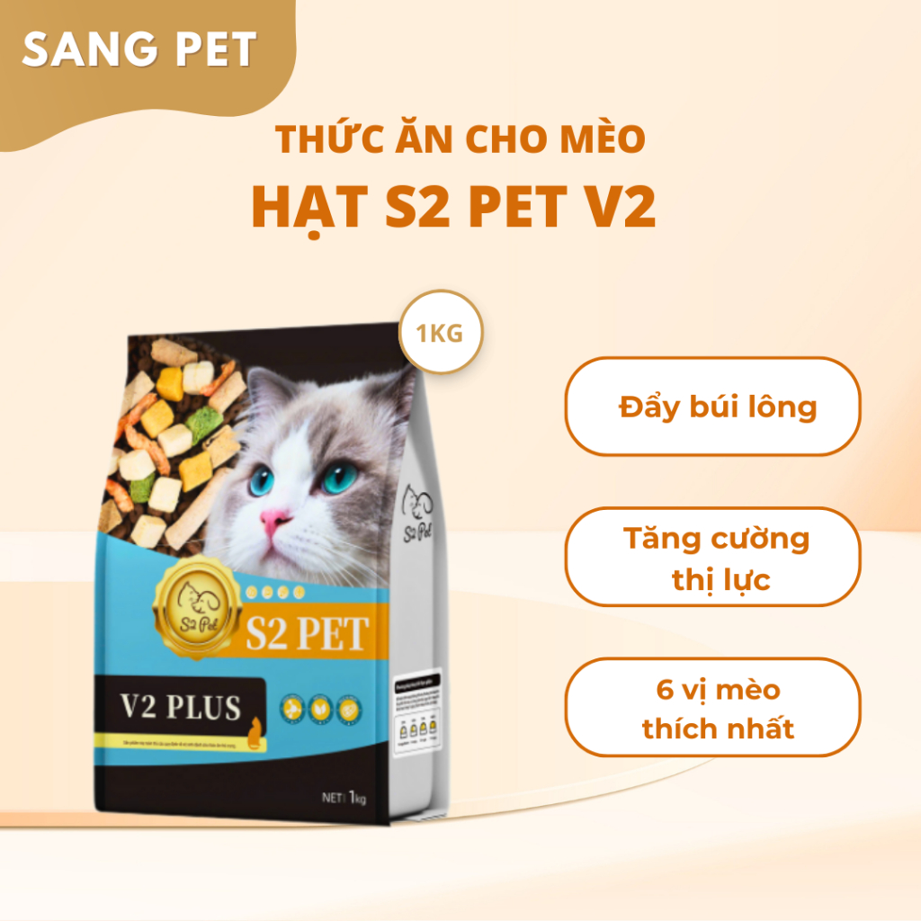Hạt cho mèo S2PET V2 - 1kg/5kg