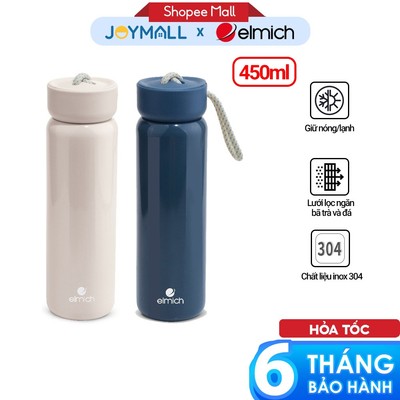 Bình Giữ Nhiệt Inox304 ELMICH EL8296, Hàng Chính Hãng, 480ml, Lưới Lọc Trà, Giữ Nhiệt Lâu - JoyMall