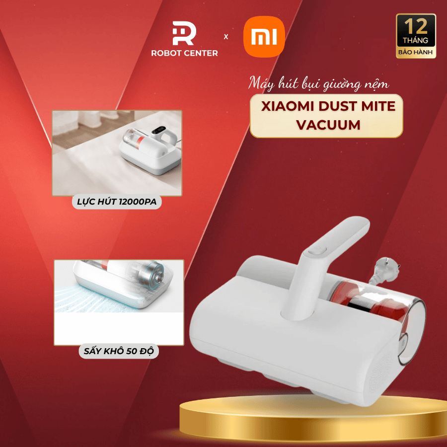 Máy Hút Bụi Giường Nệm Xiaomi Dust Mite Vacuum Cleaner EU | Lực Hút 12.000Pa | Diệt Mạt Bụi | BH 12 