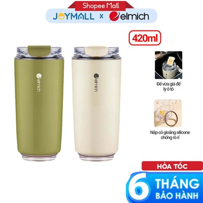 Cốc giữ nhiệt Elmich EL8300 420ml, Hàng chính hãng, Thép không gỉ 304, nắp bật chống rò rỉ - JoyMall