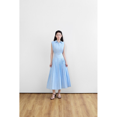 Her.declub đầm dài xếp ly tôn dáng Madison