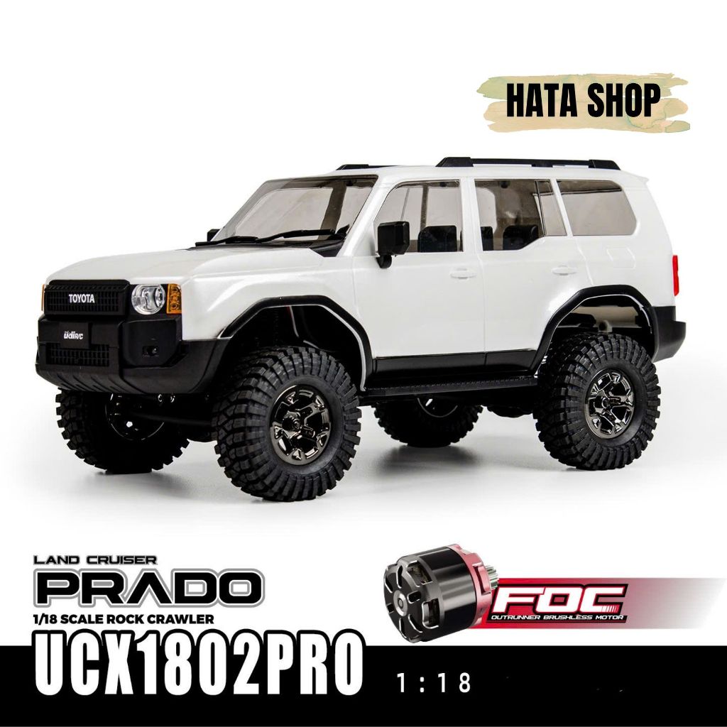 UDIRC UCX1802 Pro Xe Điều Khiển Địa Hình Toyota Land Cruiser 250 LC250 Tỉ Lệ 1/18 Brushless 4WD RTR 