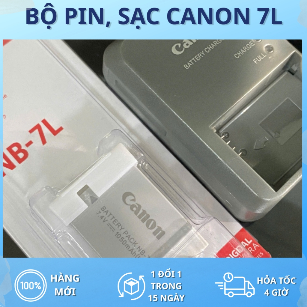Bộ Pin, Sạc Canon NB-7L cho Canon PowerShot G11, G10, G12