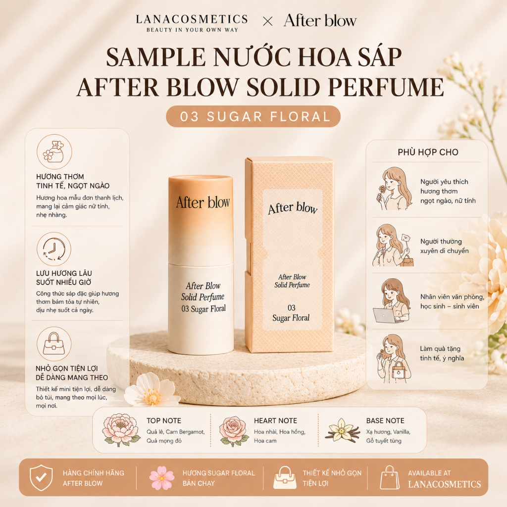 Sample nước hoa sáp After Blow Solid Perfume 2g