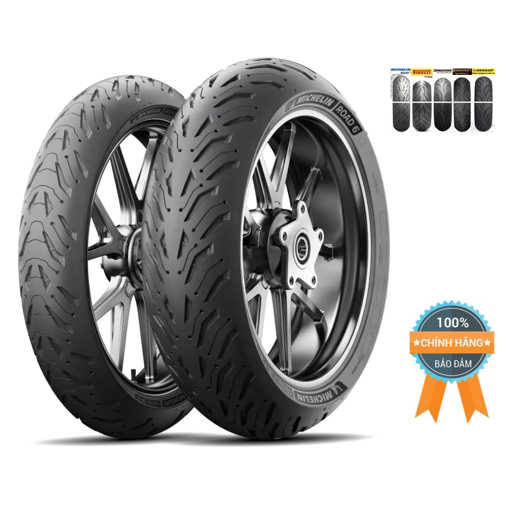 Lốp xe motor Michelin Road 6 110/120/150/160/170/180/190 mâm 17/19 inch (Tây Ban Nha/Thái Lan) TL