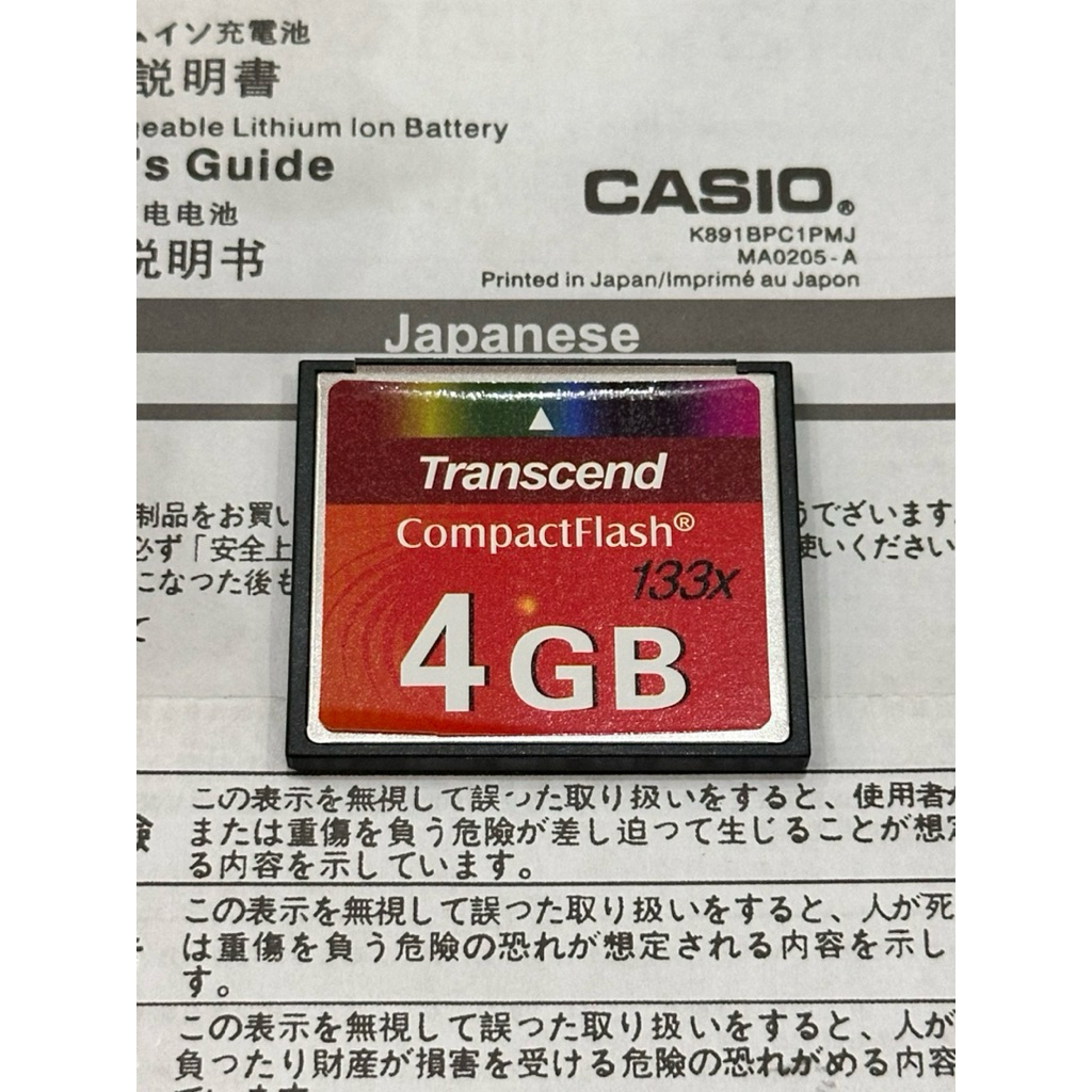 Thẻ Nhớ CF 4GB Transcend Tốc Độ Cao - Dùng Cho Máy Ảnh DSLR Đời Cũ, Canon 20D, 30D, 40D, 50D, 5D, Ni