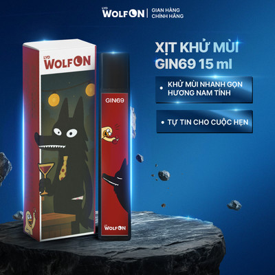 Xịt Khử Mùi Nam, Deodorant Spray LYD Wolf ON Hương Nước Hoa GIN69