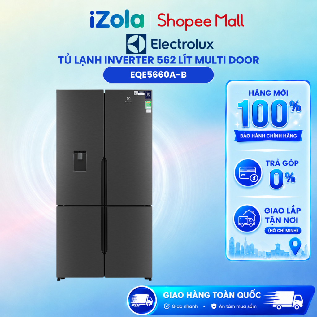 EQE5660A-B - Tủ Lạnh Electrolux Inverter 562 lít Multi Door EQE5660A-B - Hàng chính hãng