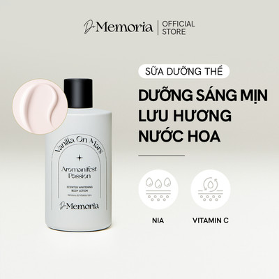 Dưỡng Thể Trắng Da Hương Nước Hoa Thư Giãn De Memoria Scented Whitening Body Lotion 300ml