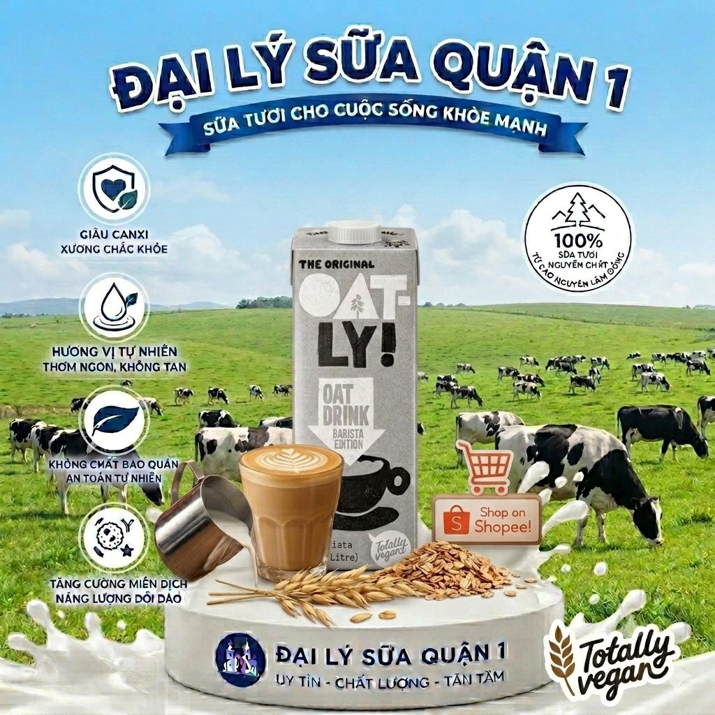 Sữa yến mạch Oatly 1L - 1 hộp